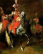 Theodore   Gericault trompette de lanciers Spain oil painting artist